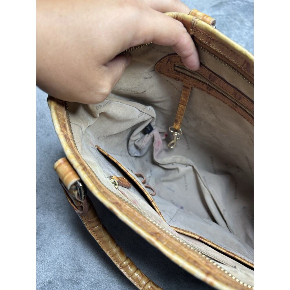 Brahmin Mini Arno Whiskey La Scala Shoulder Cross Body Bag - Picture 5 of 16